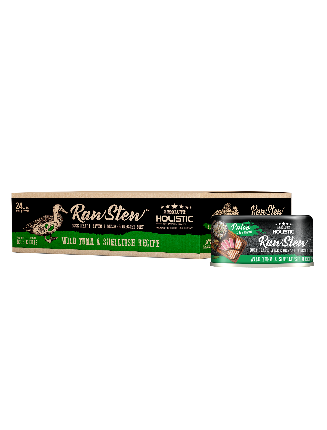 Absolute Holistic Rawstew 80g Wild Tuna & Shellfish Wet Food For Cats And Dogs (EXP: 17 Feb 2027) image 3