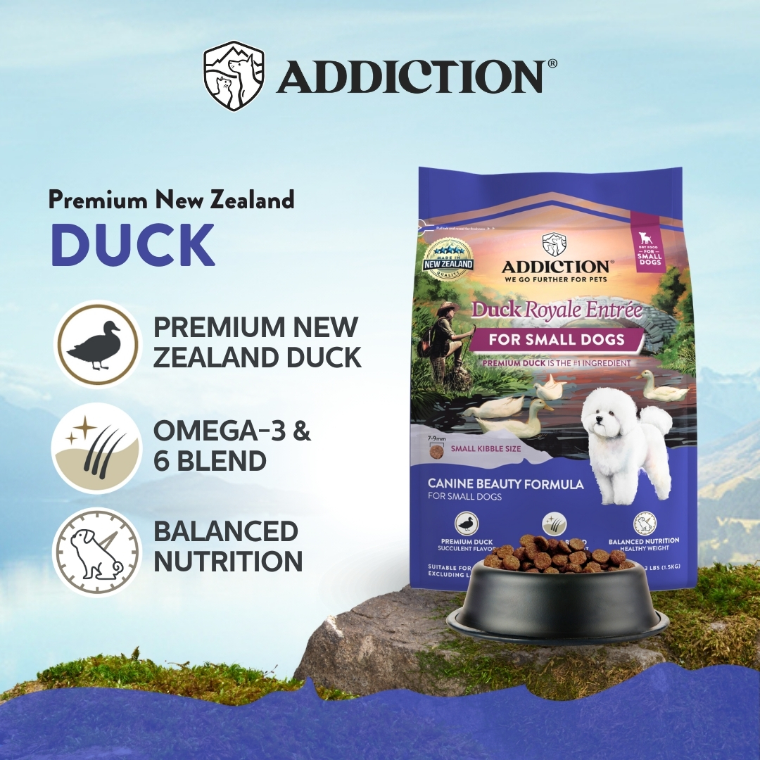 Addiction Dog 1.5kg Small Breed Duck Royale Entree Dry Dog Food (EXP: 26 Jan 2027) image 3