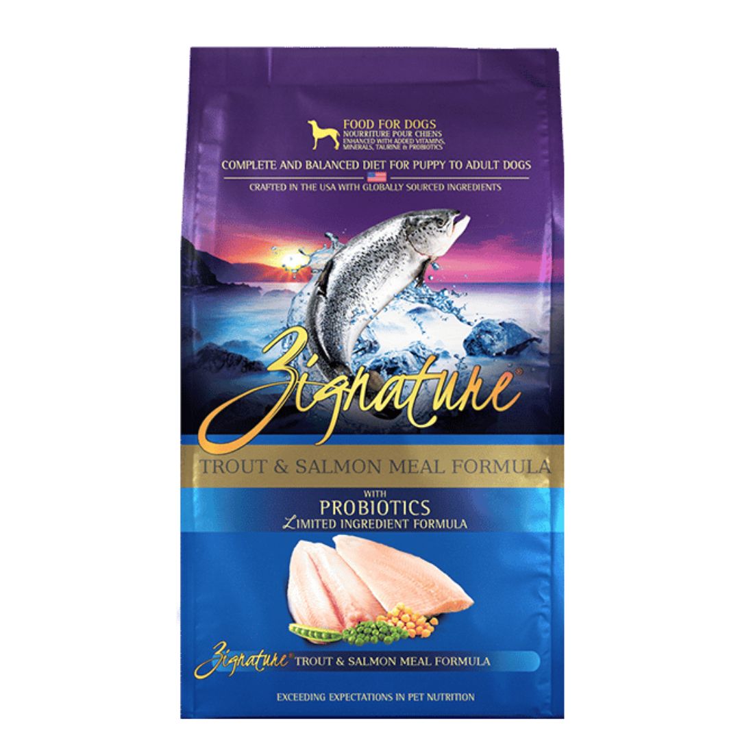 Zignature Trout and Salmon Meal Formula Dry Dog Food image 2