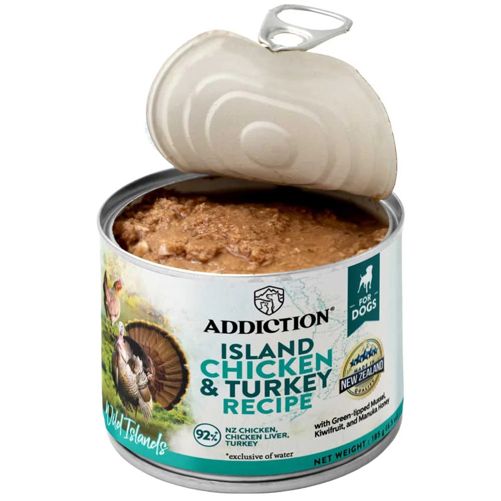 Addiction Dog Wild Islands 185g Island Chicken & Turkey Wet Canned Dog Food image 6