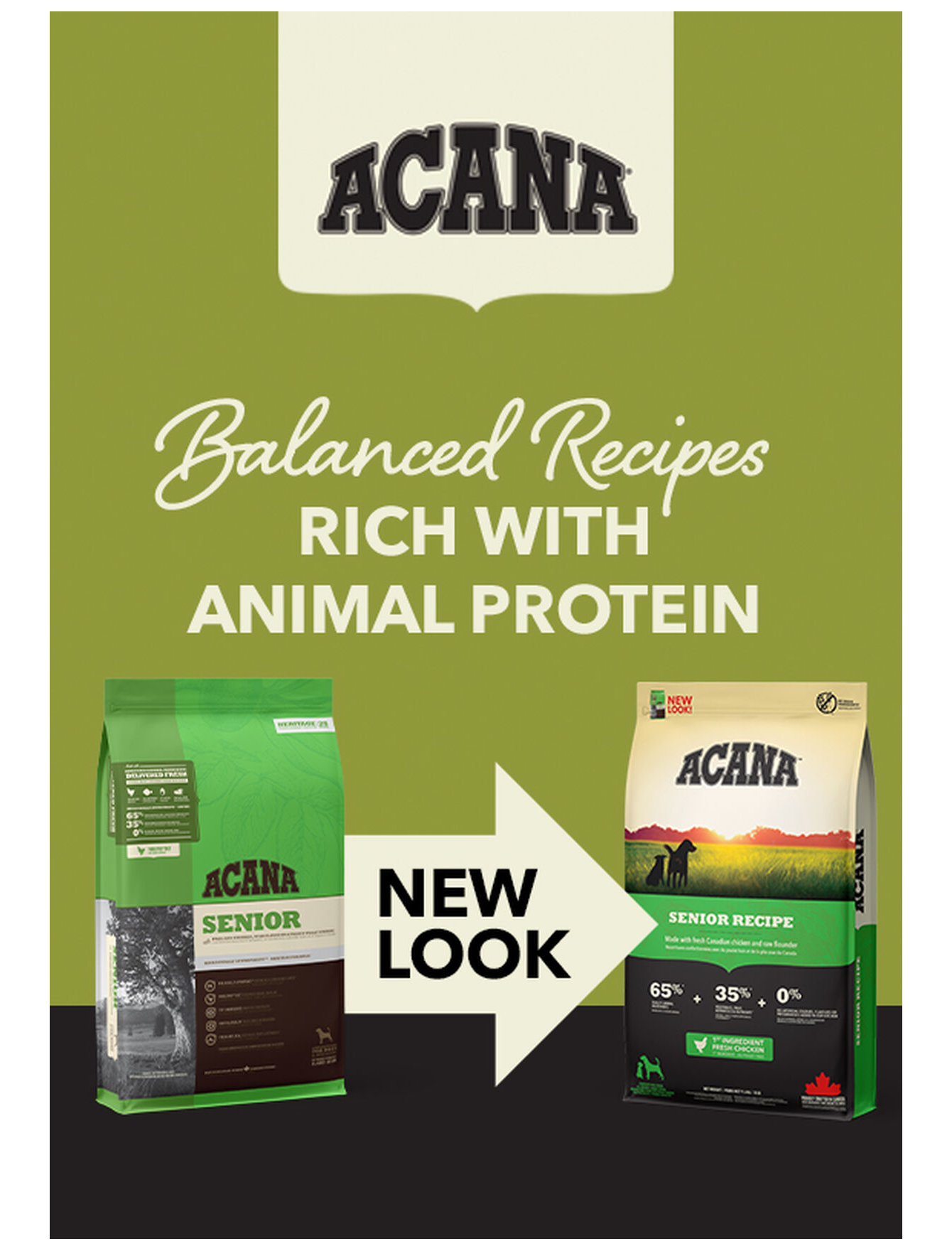 Acana Dog Heritage Freeze-Dried Coated 11.4kg Senior Dry Dog Food image 2