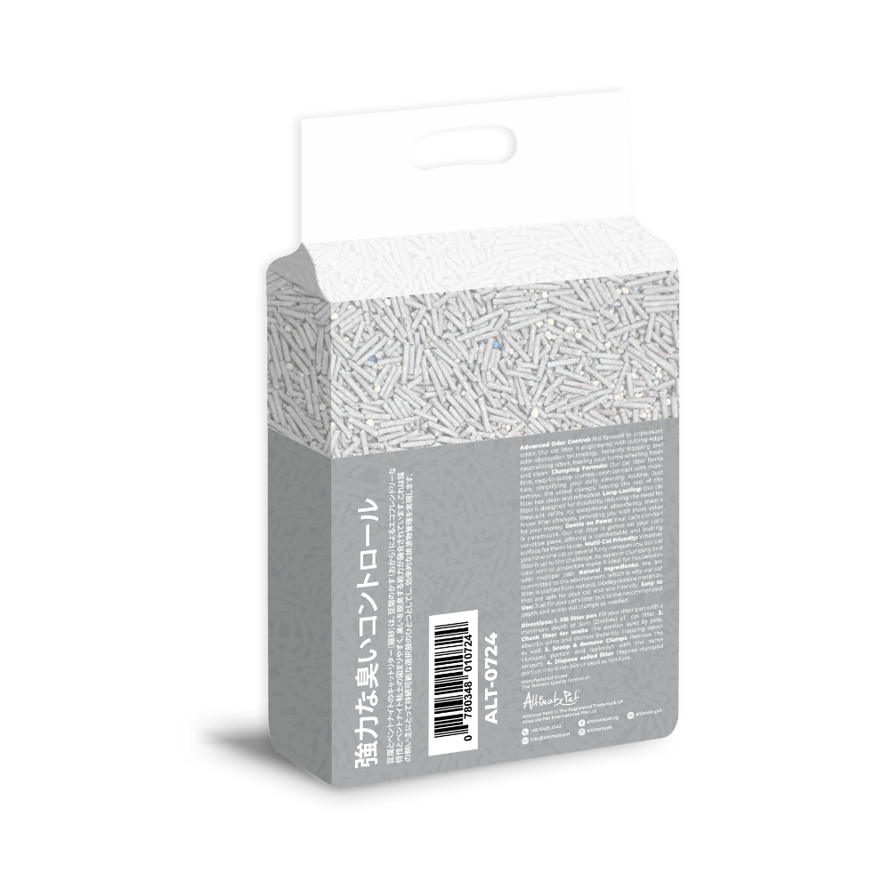Altimate Pet Tofu & Bentonite Cat Litter 6L Charcoal image 3