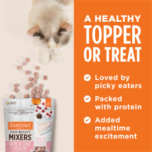 Instinct Freeze Dried Raw Boost Mixers Cat 5.5oz Grain Free Skin & Coat Recipe Cat Food Topper (EXP: 29 Sep 2026) image 3