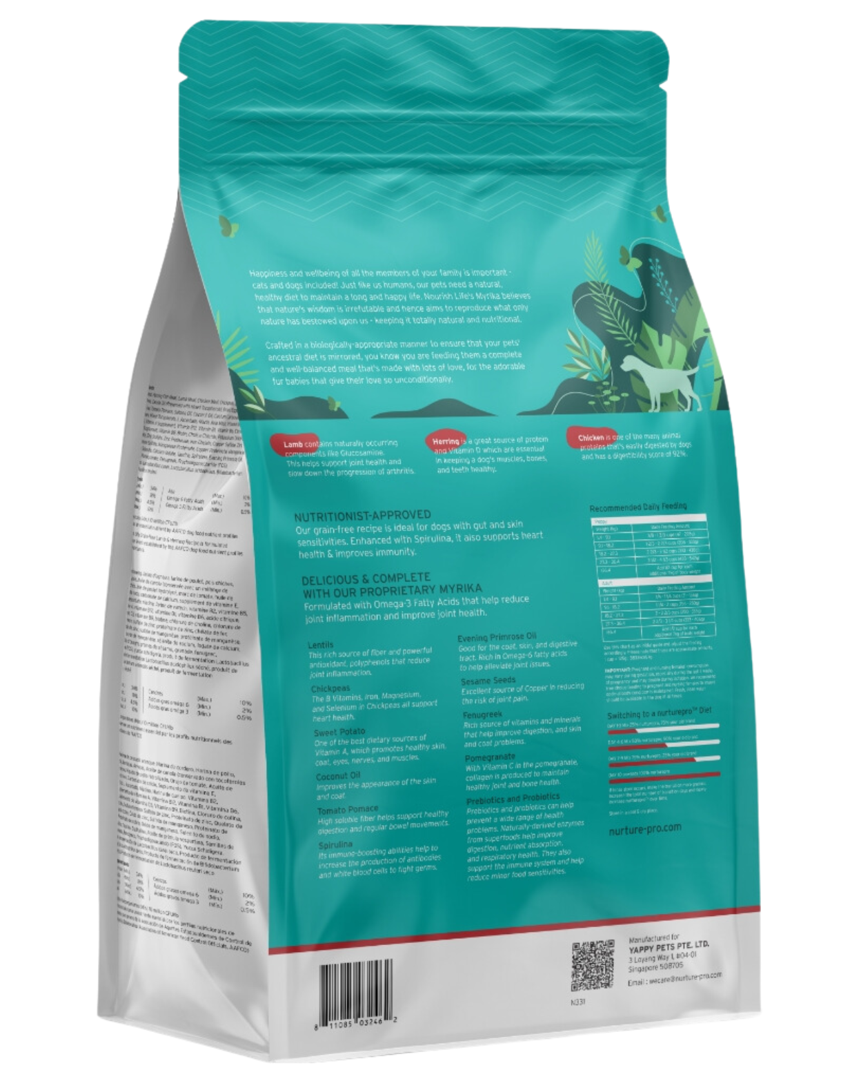 Nurture Pro Dog Nourish Life Grain Free 272g Lamb & Herring for All Life Stages Dry Dog Food image 2