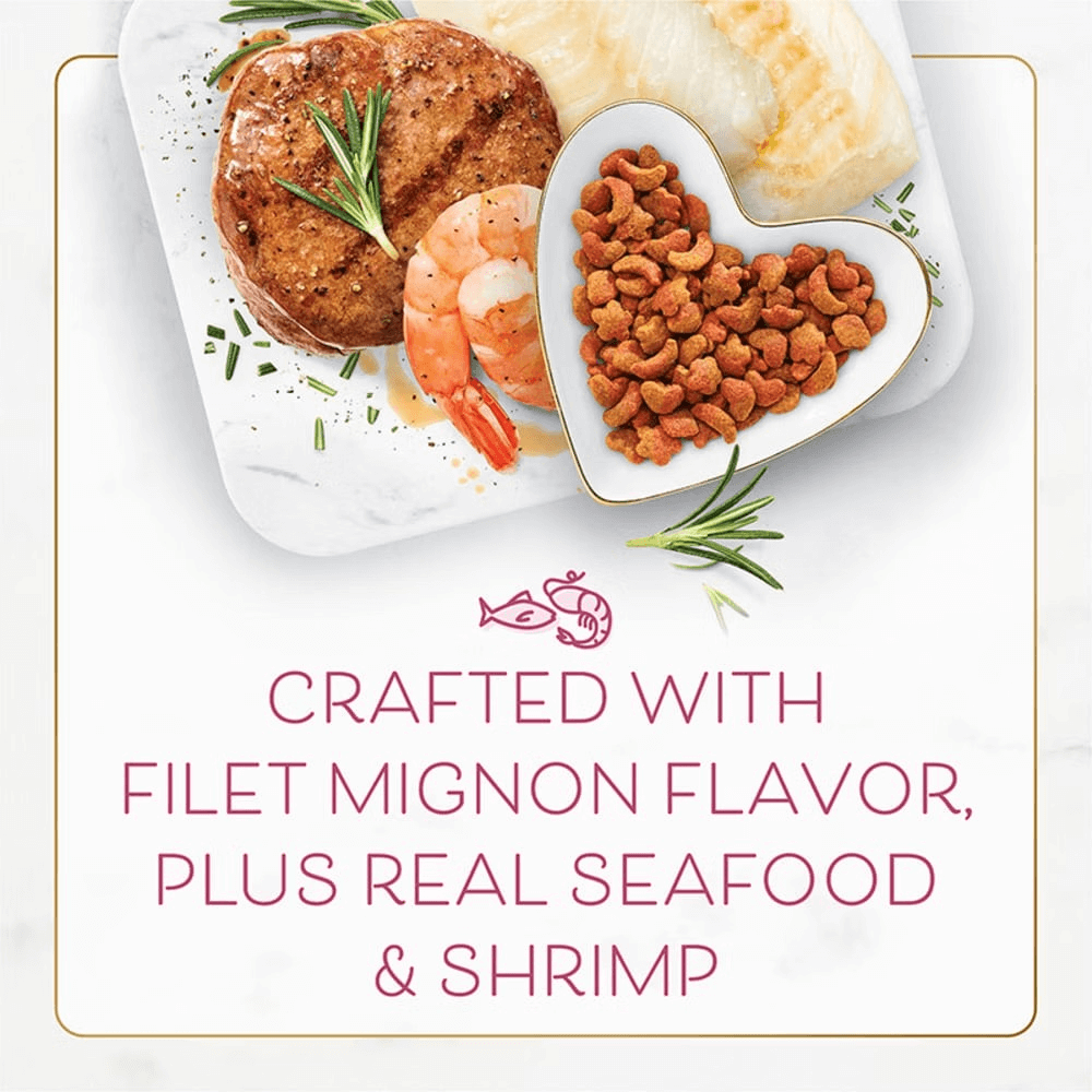 Fancy Feast Cat 1.36kg Gourmet Gold Filet Mignon Flavor with Real Seafood & Shrimp Dry Cat Food image 2