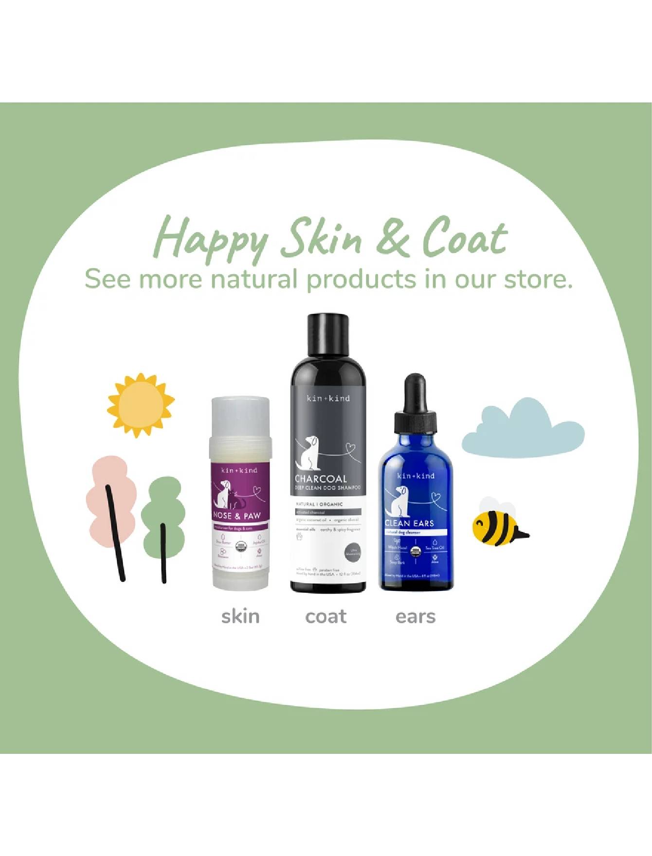 Kin+Kind 4oz (118ml) Clean Ears Dog Ear Cleanser image 5