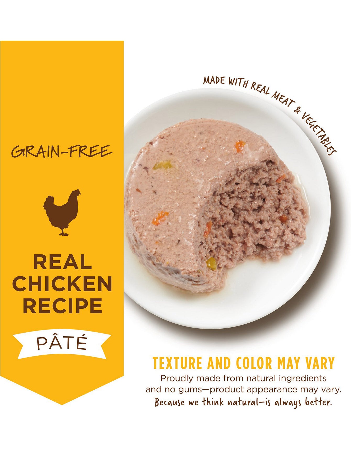 Instinct Original Grain Free Pate Cat 3oz Real Chicken Recipe Canned Wet Cat Food (EXP: 03 Jul 2027) image 2