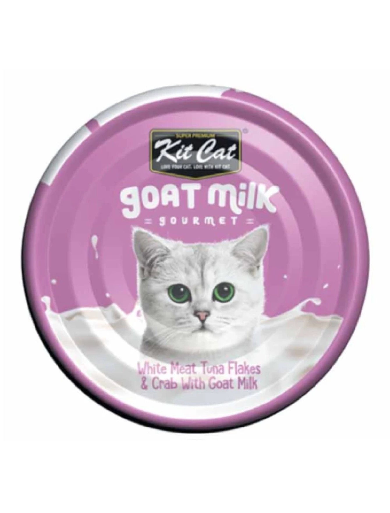 Kit Cat 70g Goat Milk Gourmet White Meat Tuna Flakes & Crab With Goat Milk Wet Cat Food (EXP: 18 Feb 2028) image 4