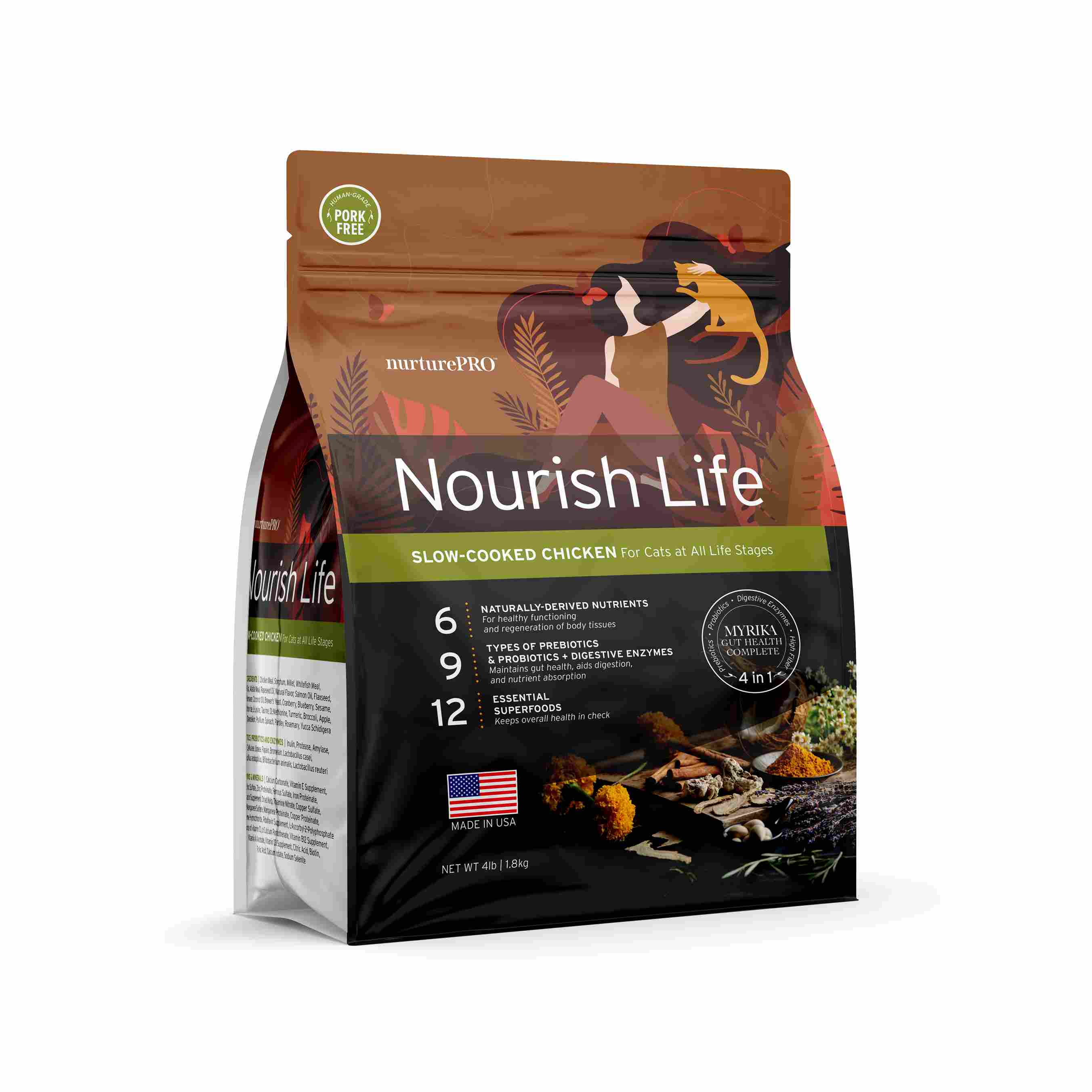 Nurture Pro Cat Nourish Life Slow-cooked Chicken For Kitten & Adult Cat Dry Cat Food image 3