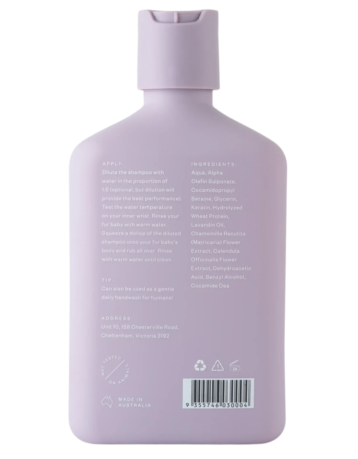 Troopets 340ml Soothing Lavender Shampoo for Dogs image 2