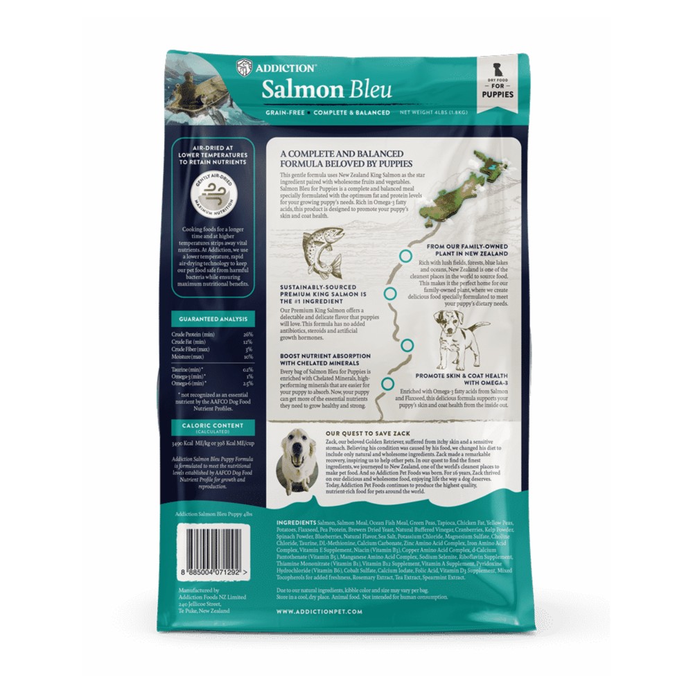 Addiction Dog 1.8kg Grain Free Salmon Bleu Puppy Dry Dog Food image 3