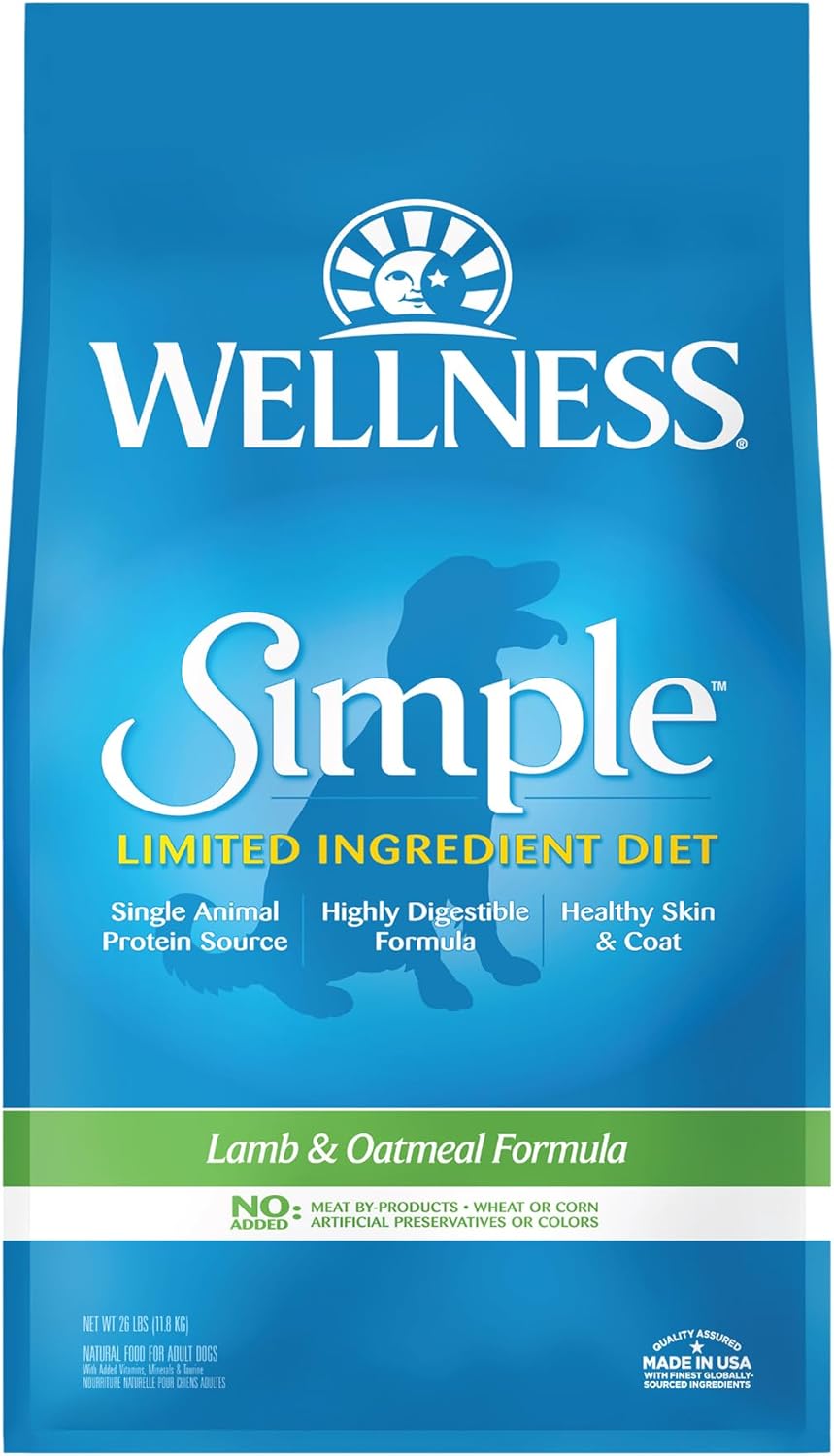 Wellness Dog 11.8kg (26lb) Simple Lamb & Oatmeal Formula Dry Dog Food image 5
