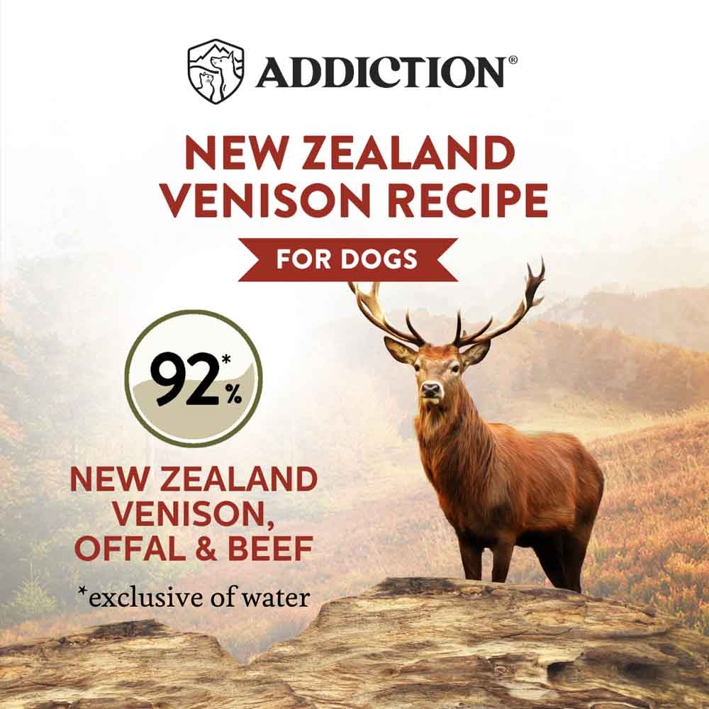 Addiction Dog Wild Islands 185g Venison Meats Grain Free Wet Canned Dog Food image 3