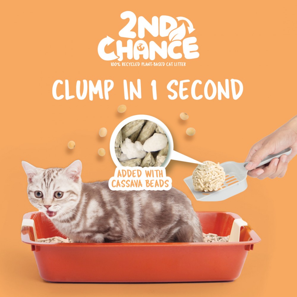 Kit Cat 2ND Chance 7L Pea Fiber Cat Litter image 3
