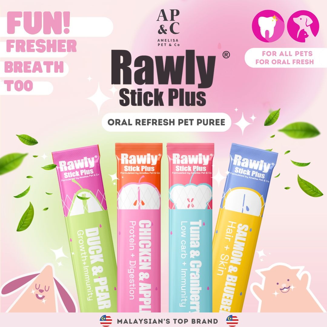 Amelisa Rawly Stick Plus Pet Puree 16gx4 Salmon & Blueberry Dog & Cat Lick image 5