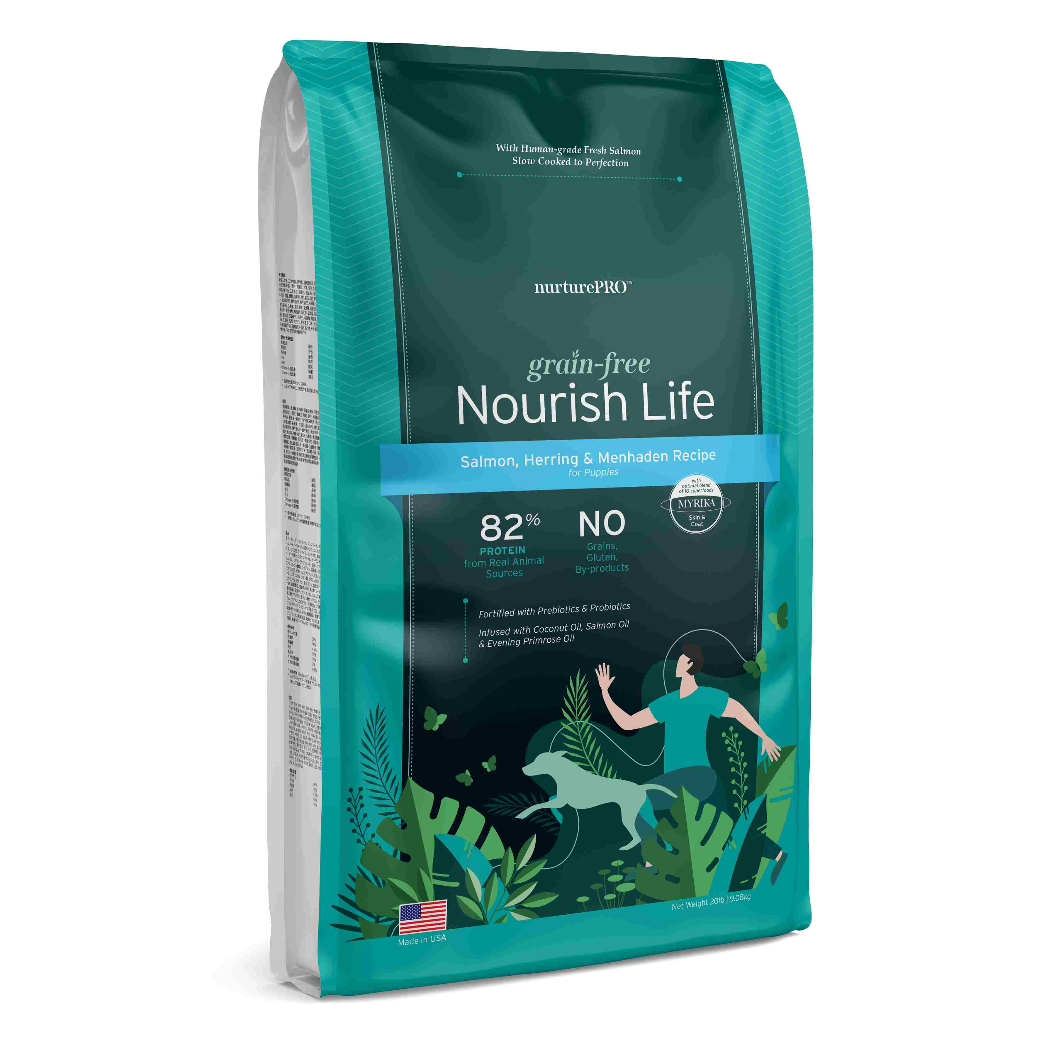 Nurture Pro Dog Nourish Life Grain Free Salmon, Herring and Menhaden for Puppies Dry Dog Food image 5