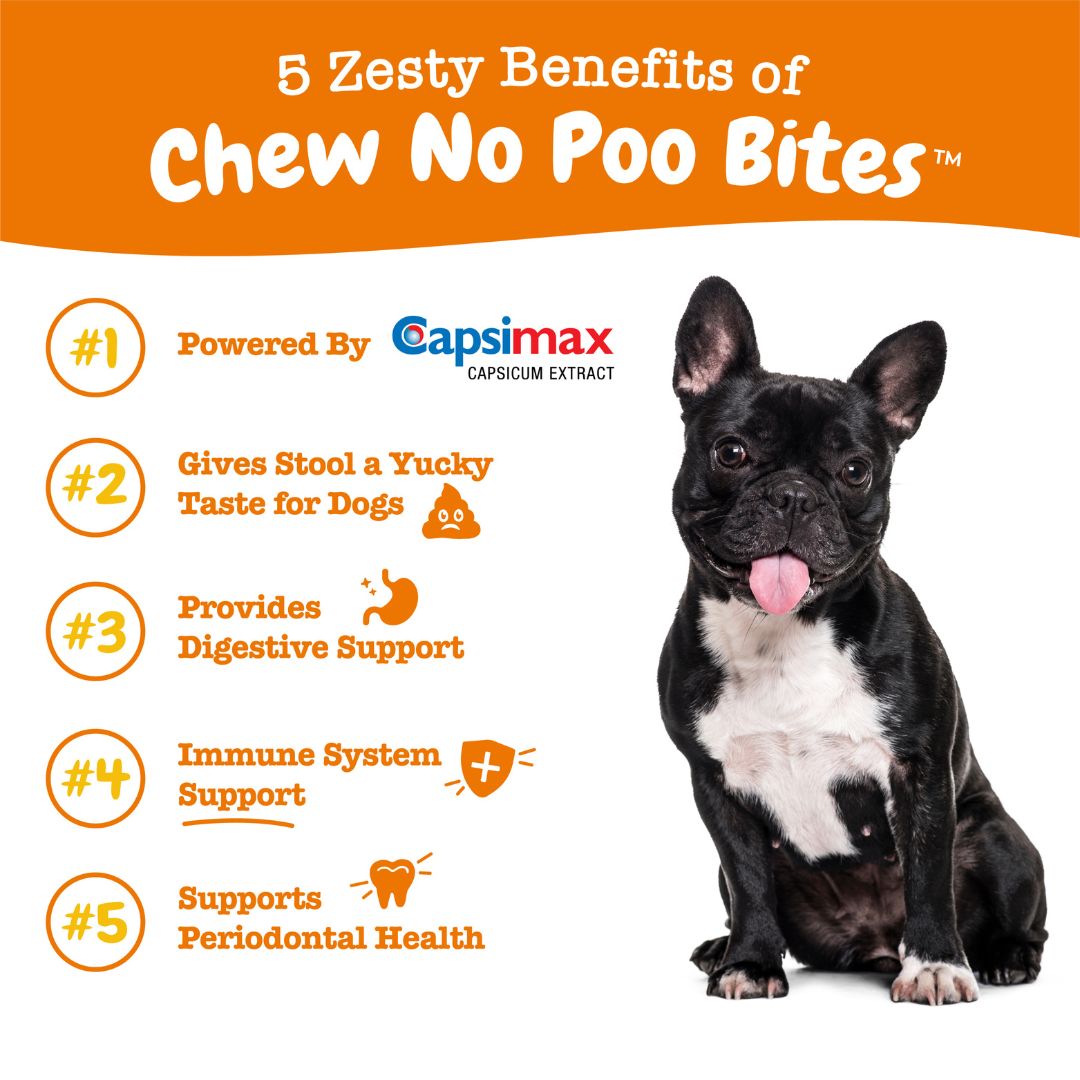 Zesty Paws 90ct Chew No Poo Bites Supplement For Dog image 2