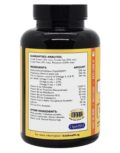 Kala Health Dermatrix Original Pet Supplements 180cts image 3