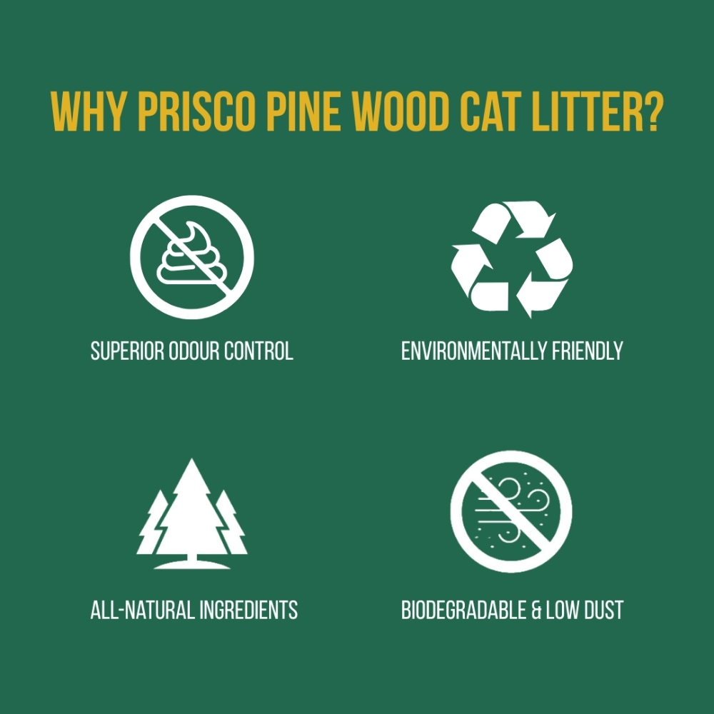 PRISCO PINE WOOD CRUSHED 5KG CAT LITTER image 3
