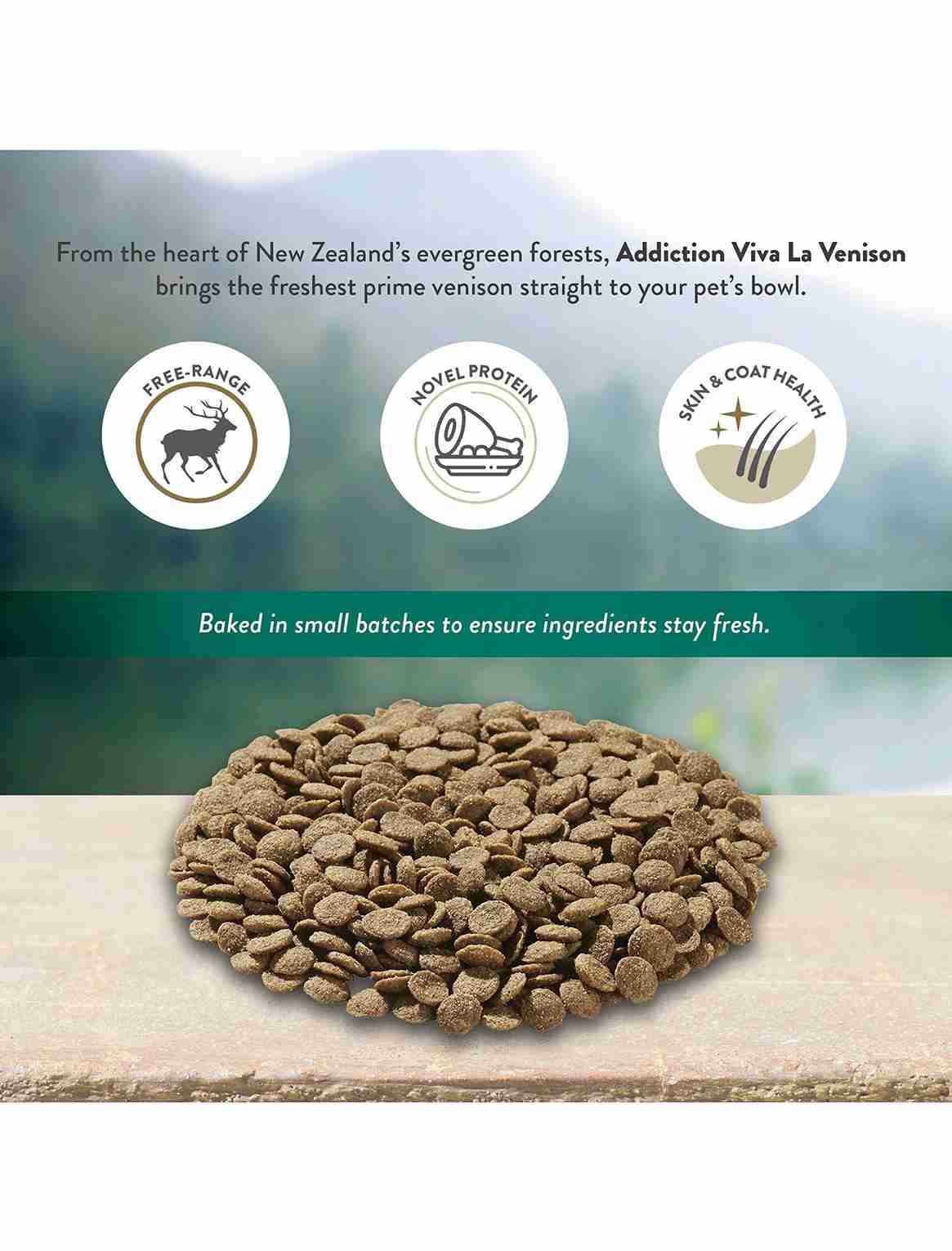 Addiction Dog 60g Grain Free Viva La Venison Dry Dog Food (Sample) image 6