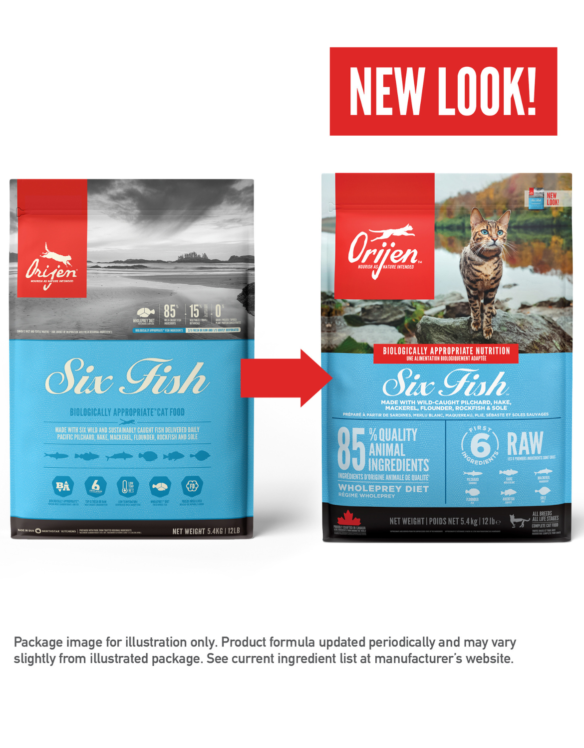 Orijen Cat 5.4kg Six Fish Dry Cat Food image 6
