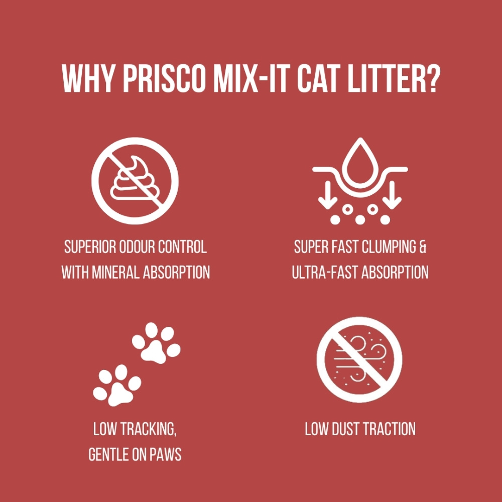 Prisco Mix-it 7L Bentonite + Cassava Cat Litter image 2