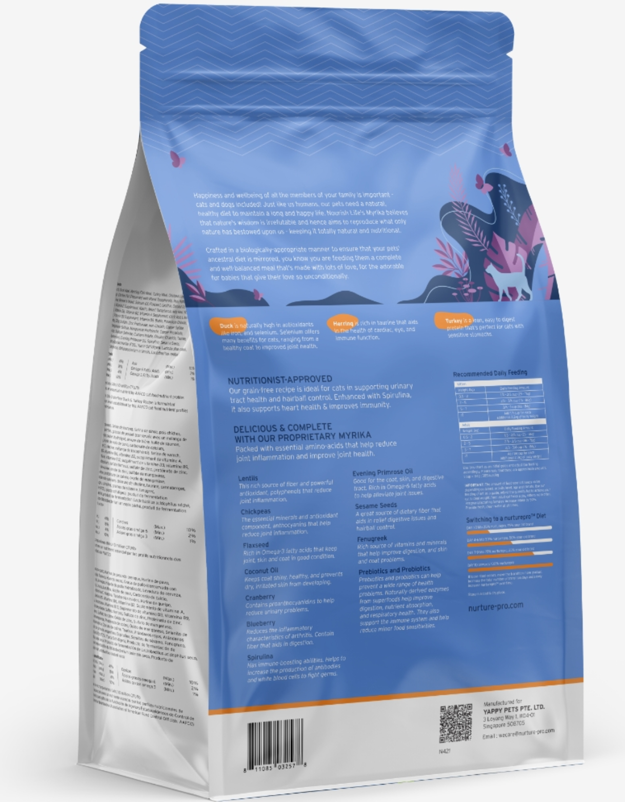 Nurture Pro Cat Nourish Life Grain-Free 1.11kg Duck & Turkey All Life Stages Dry Cat Food image 2