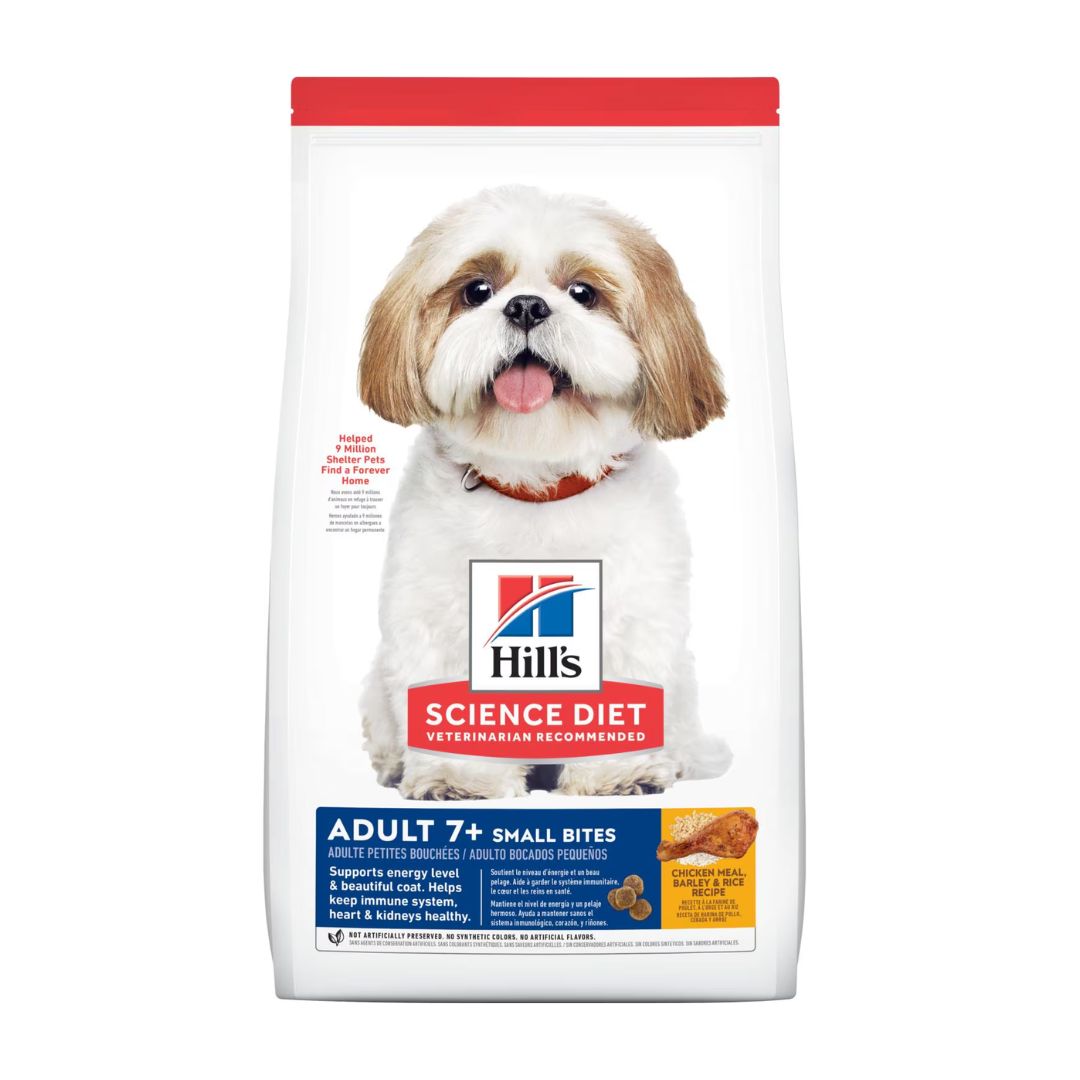 Hill's Science Diet Canine Adult 7+ Small Bites Chicken Meal, Barley & Rice Recipe Dry Dog Food image 3