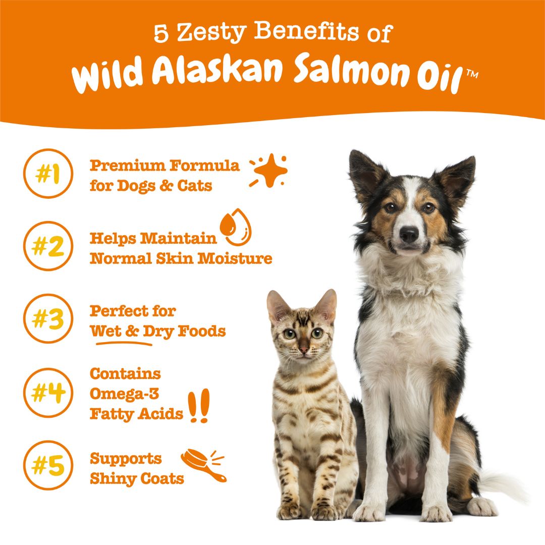 Zesty Paws 473ml Wild Alaskan Salmon Oil For Dog & Cat image 5