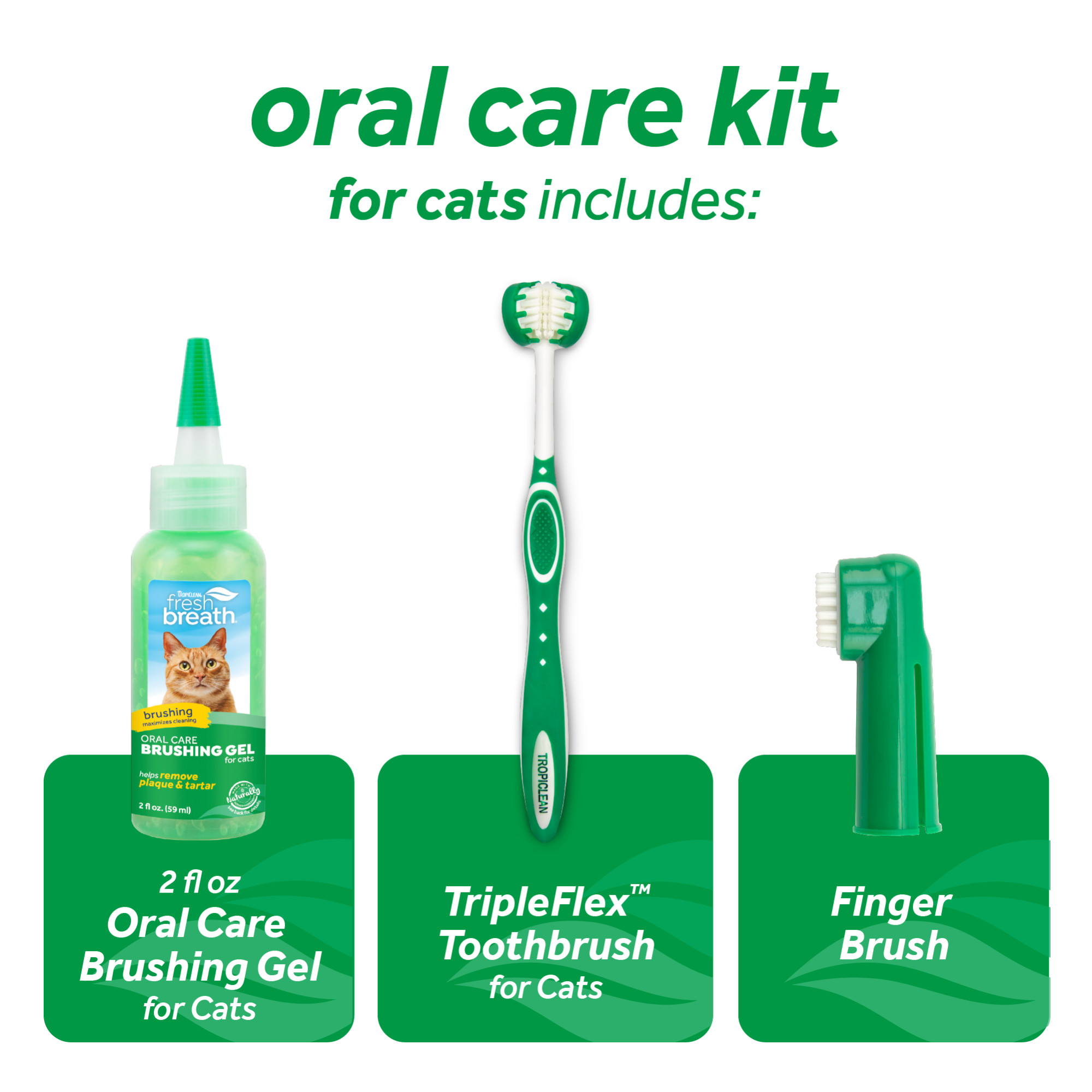 Tropiclean Fresh Breath Cat Oral Care Kit 59ml image 5