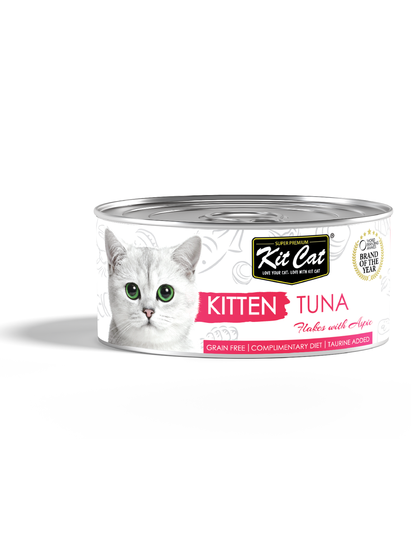 Kit Cat 80g Deboned Toppers Canned Kitten Tuna Flakes with Aspic Wet Cat Food (EXP: 11 Oct 2027) image 2