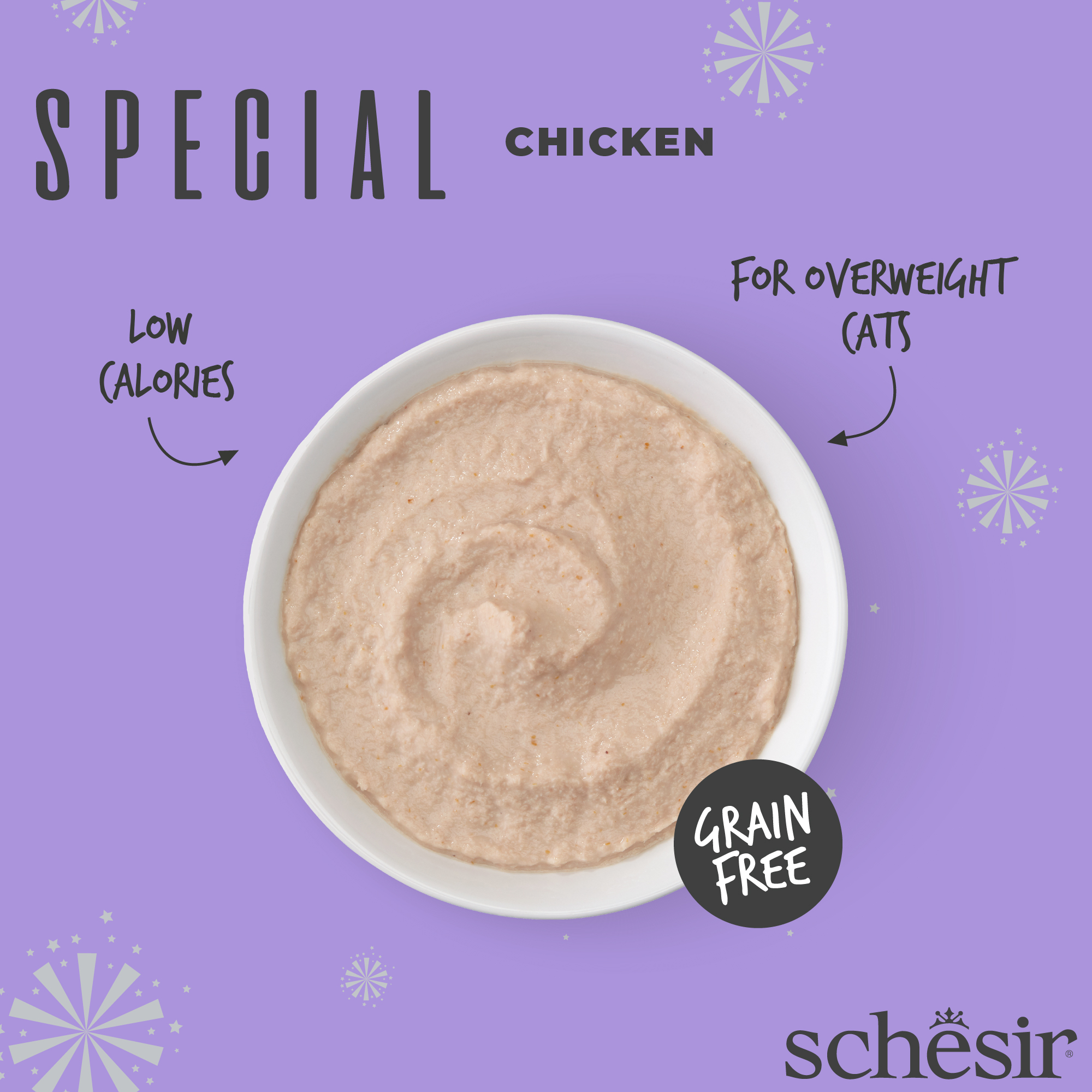 Schesir Cat Special Mousse 70g Light Chicken Pouch Wet Cat Food image 3