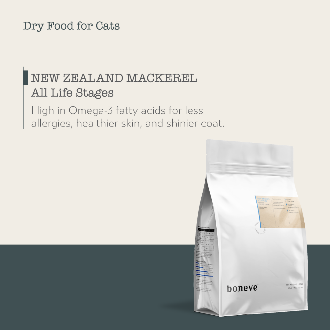 Boneve Earthmade Cat 10lbs (4.53kg) New Zealand Mackerel Grain Free Dry Cat Food image 8
