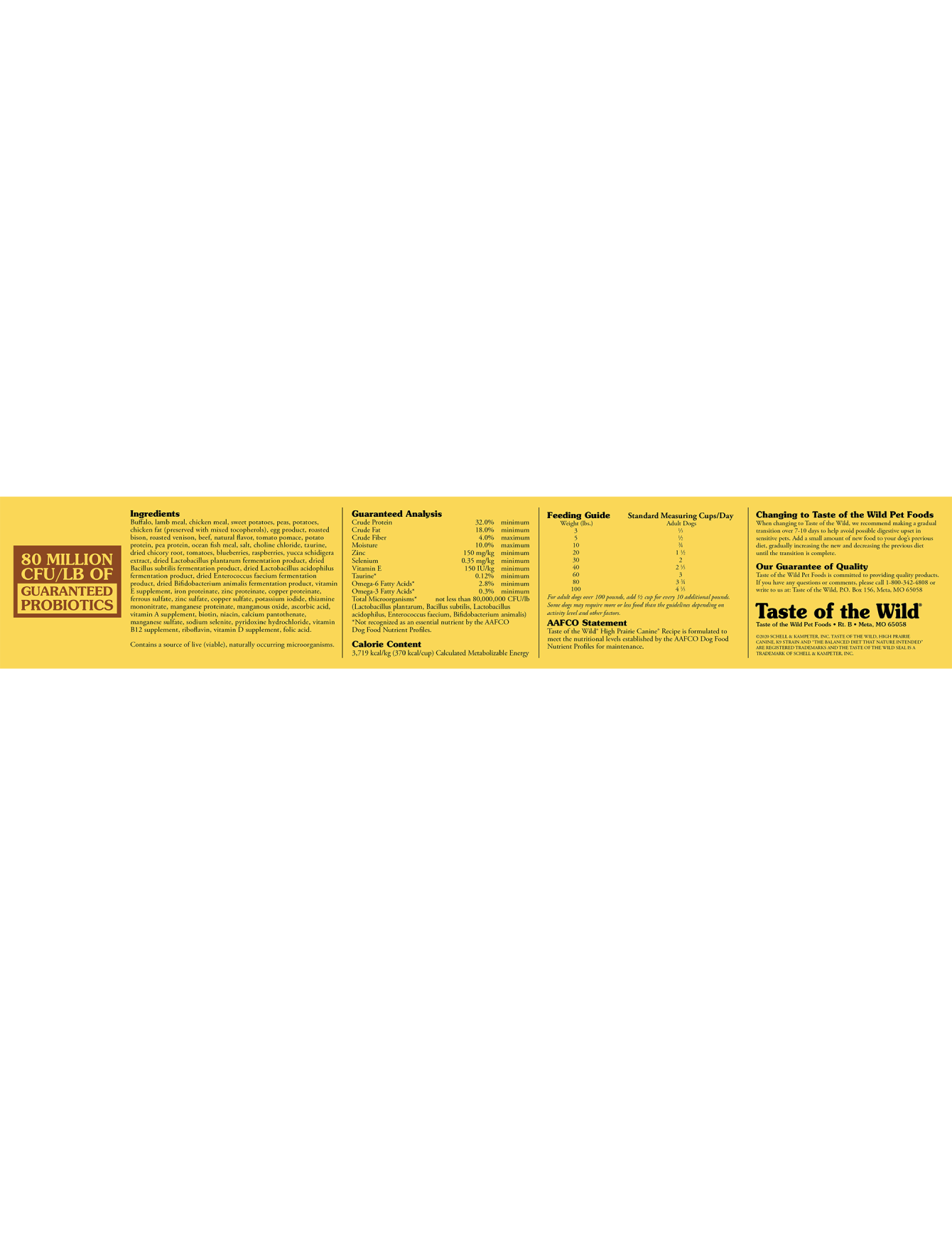 Taste of the Wild Dog Sample High Prairie Recipe with Roasted Bison & Roasted Venison Canine Dry Dog Food image 4