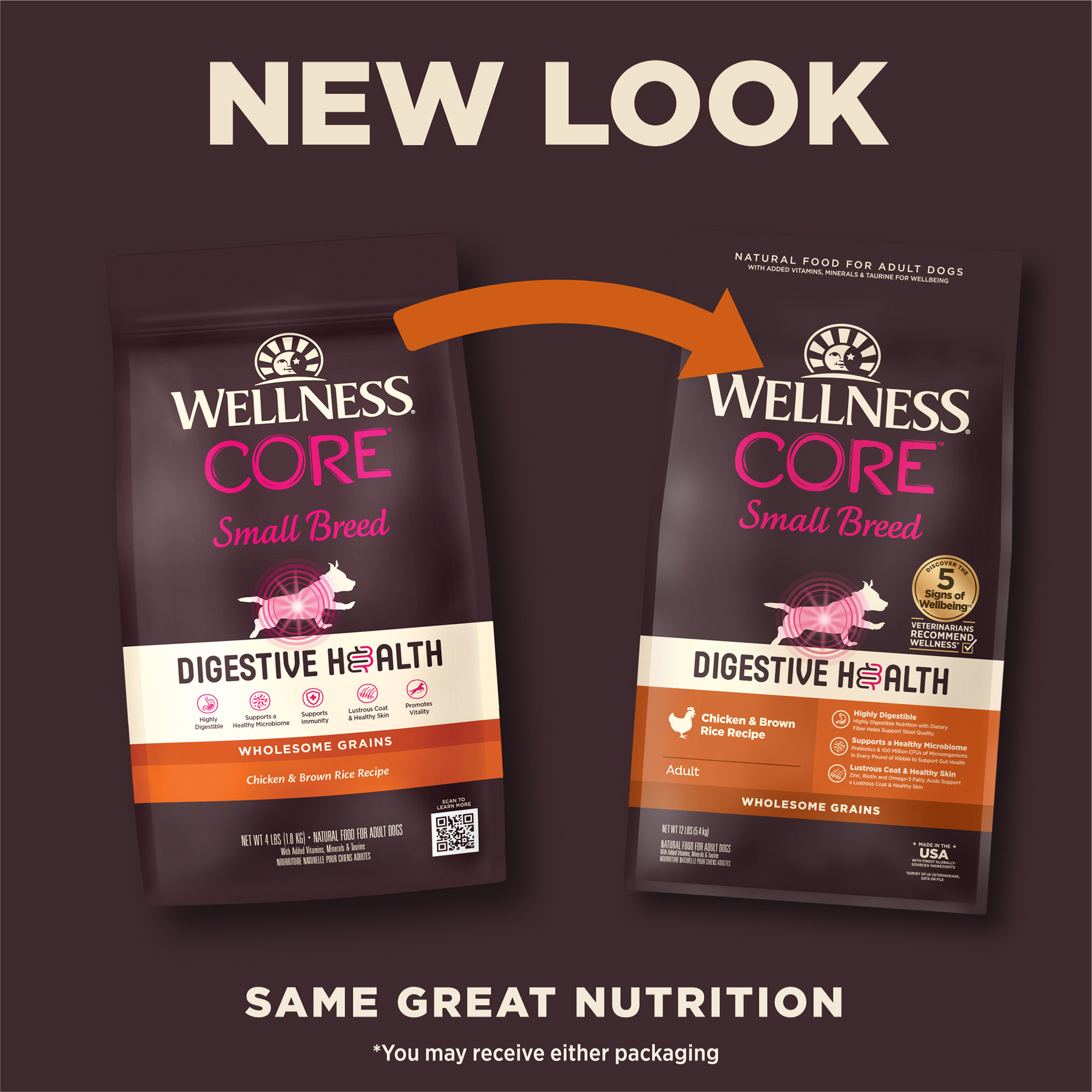 Wellness CORE Dog 5.4kg (12lb) Digestive Health Small Breed Chicken Dry Dog Food image 6