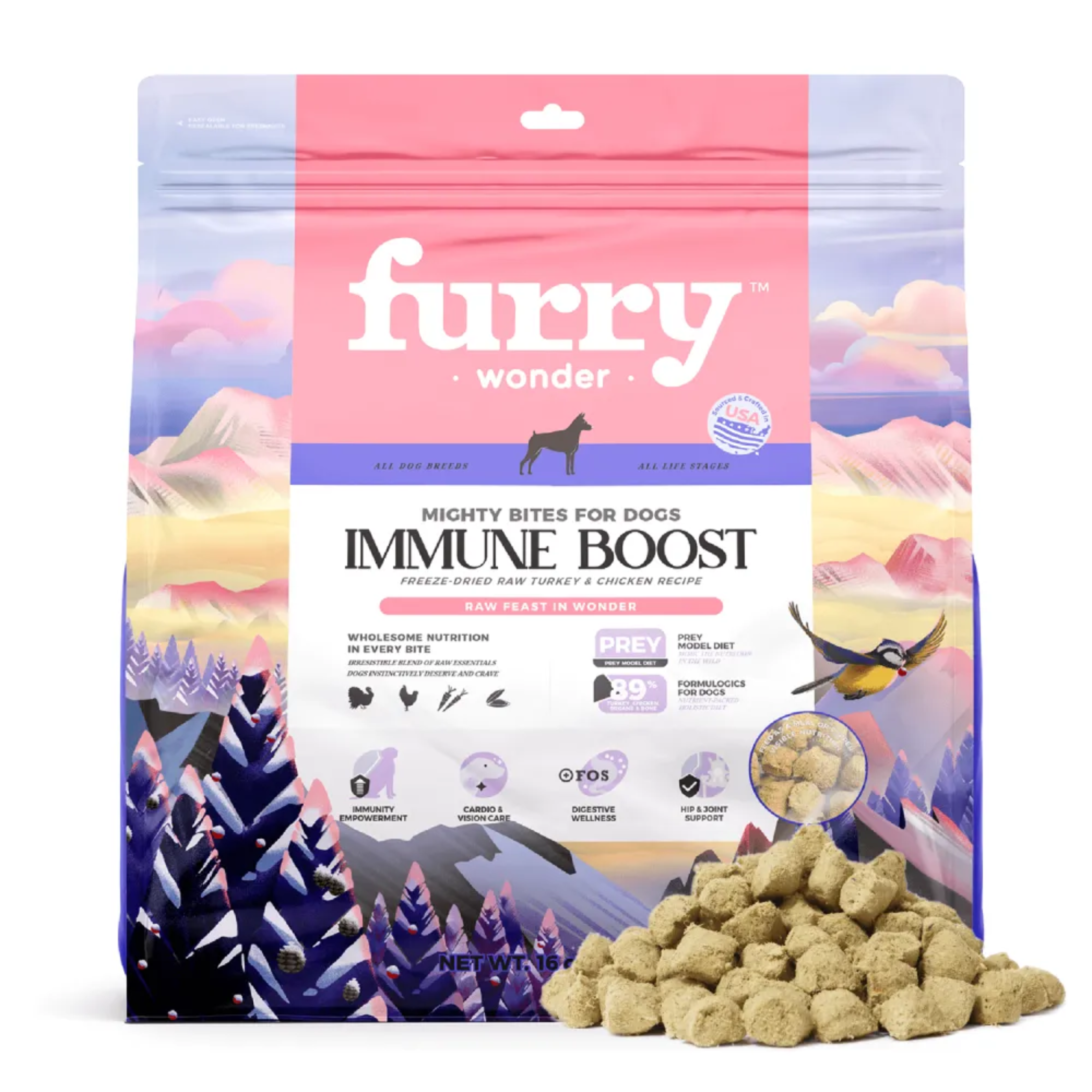 Furry Wonder Immune Boost Freeze-dried Raw Recipe For Dogs 50g (Trial Pack) image 3