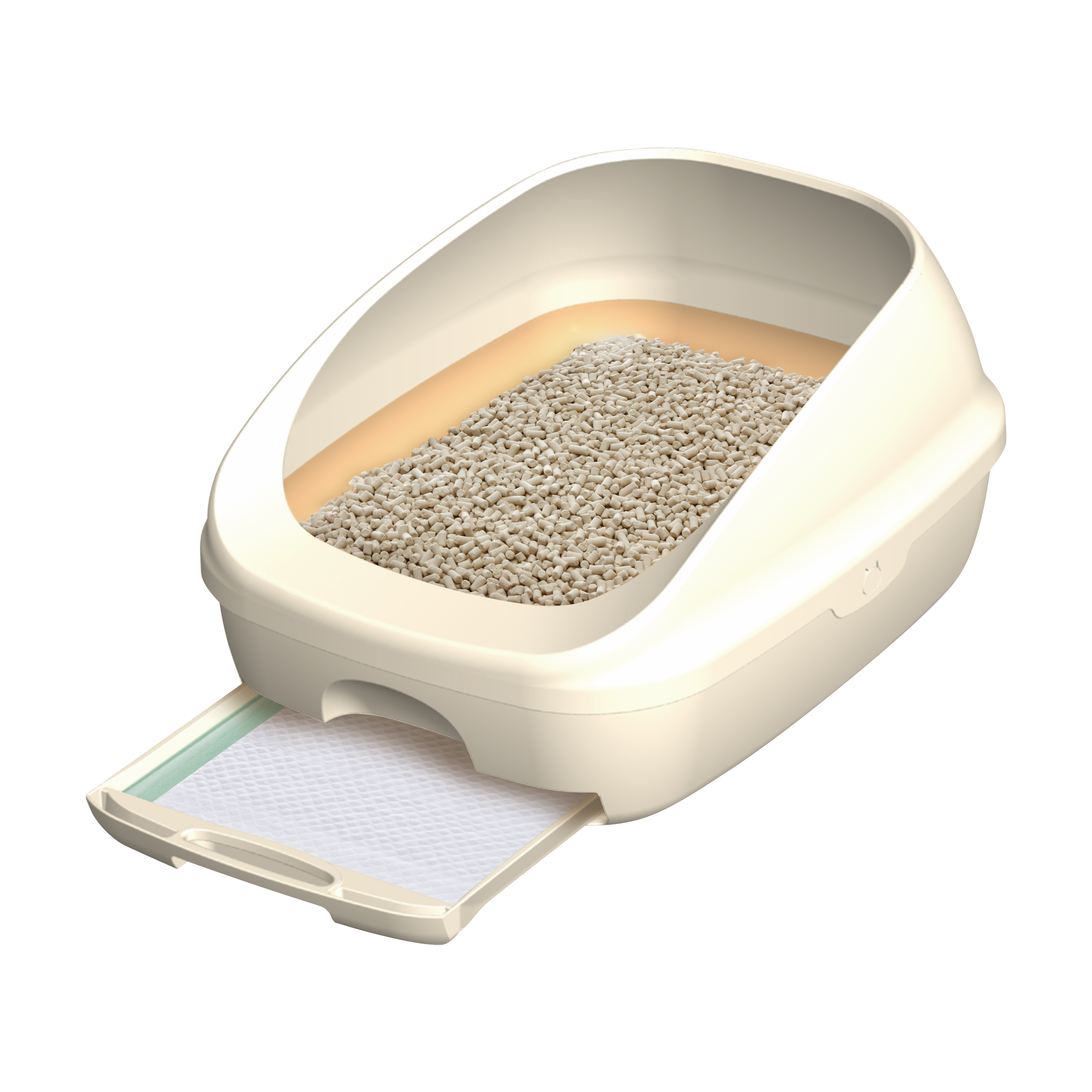 Unicharm Deo-Toilet Half-Cover (Ivory) Cat Litter System House image 2