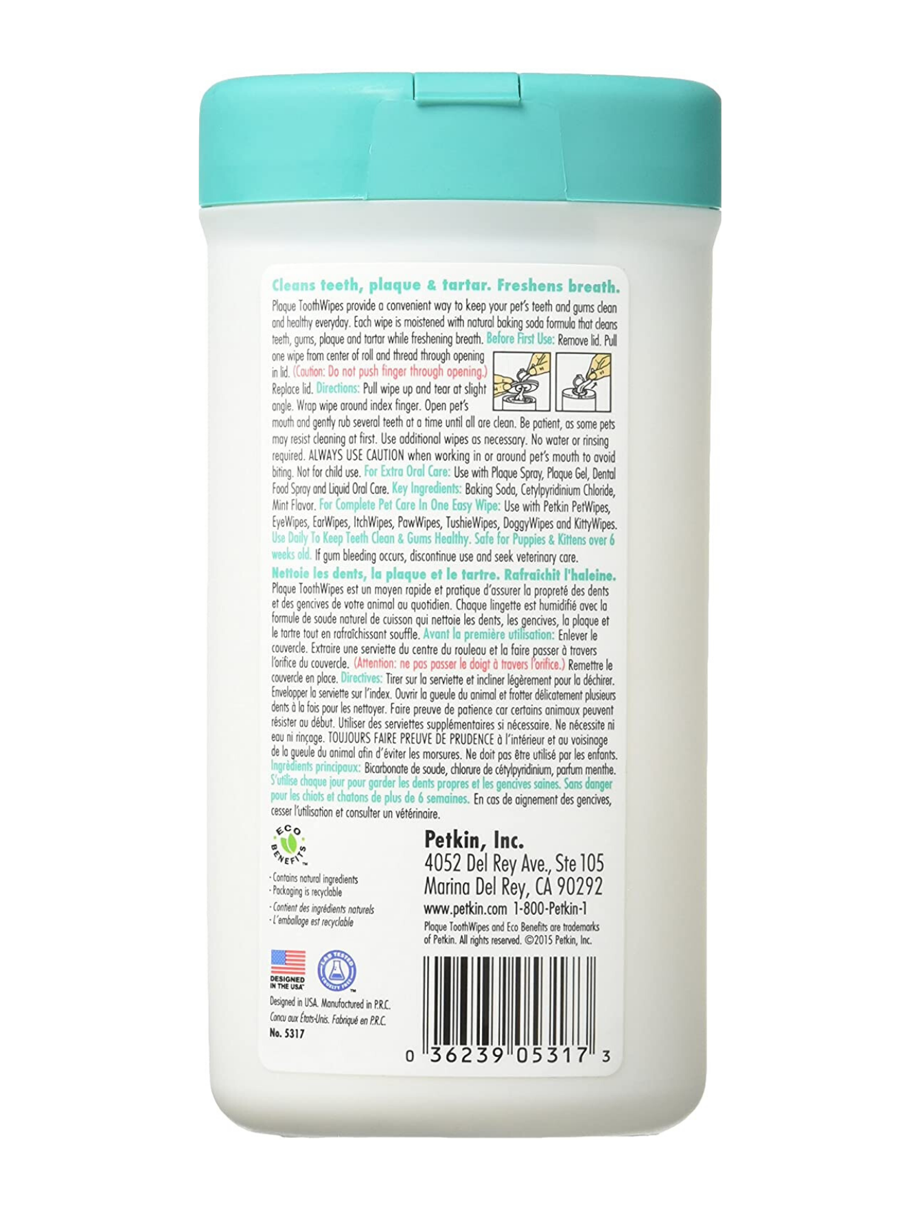 Petkin Toothwipes For Pet 40ct image 3