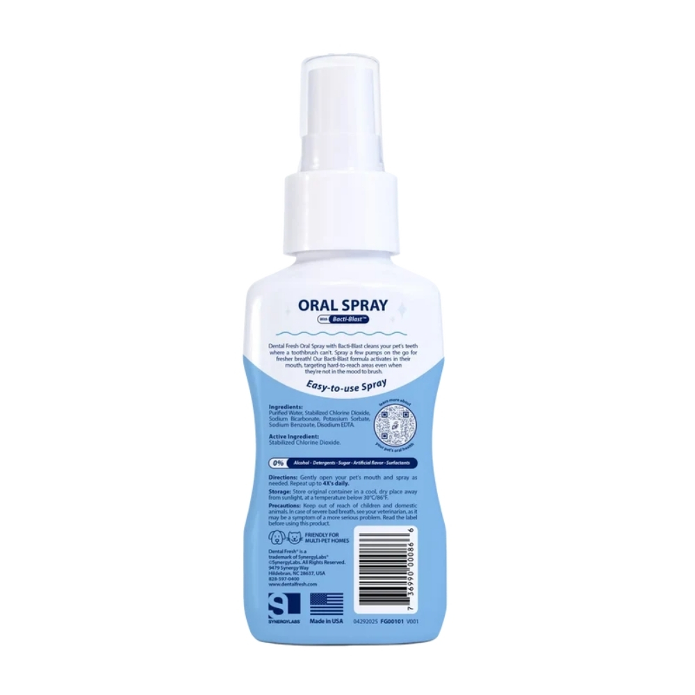 Dental Fresh Oral Spray For Dogs & Cats 3oz (89ml) image 7