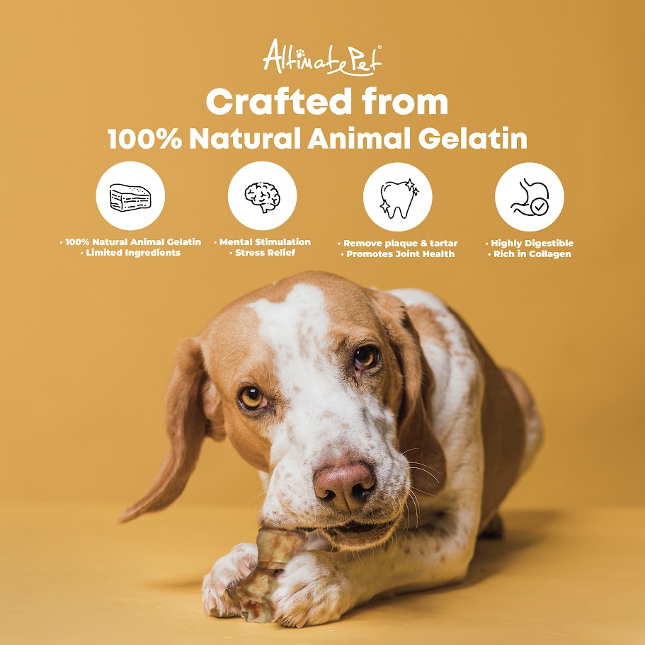 Altimate Pet Dog 7pcs (90g) Collagen Dog Chews Duck Knotted Bone Dog Treats image 2