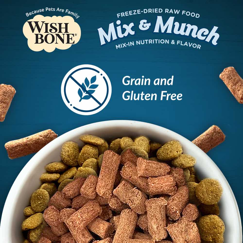 Wishbone Cat 350g Mix & Munch Chicken and Rabbit Freeze Dried Raw Cat Food image 8