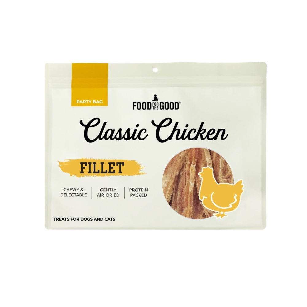 Food For The Good Classic Chicken Fillet 200gx2 Party Bag For Dog & Cat Treats image 2