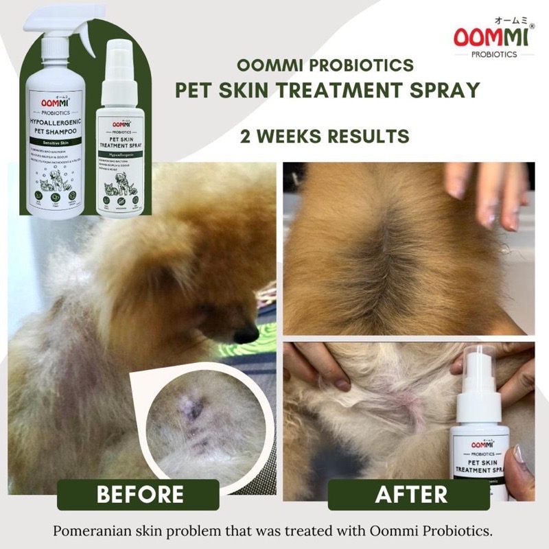 OOMMI 60ml Probiotics Pet Skin Treatment Spray image 5