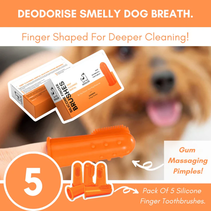 Dogslife Silicone Finger Toothbrushes 5 Finger Brushes image 4