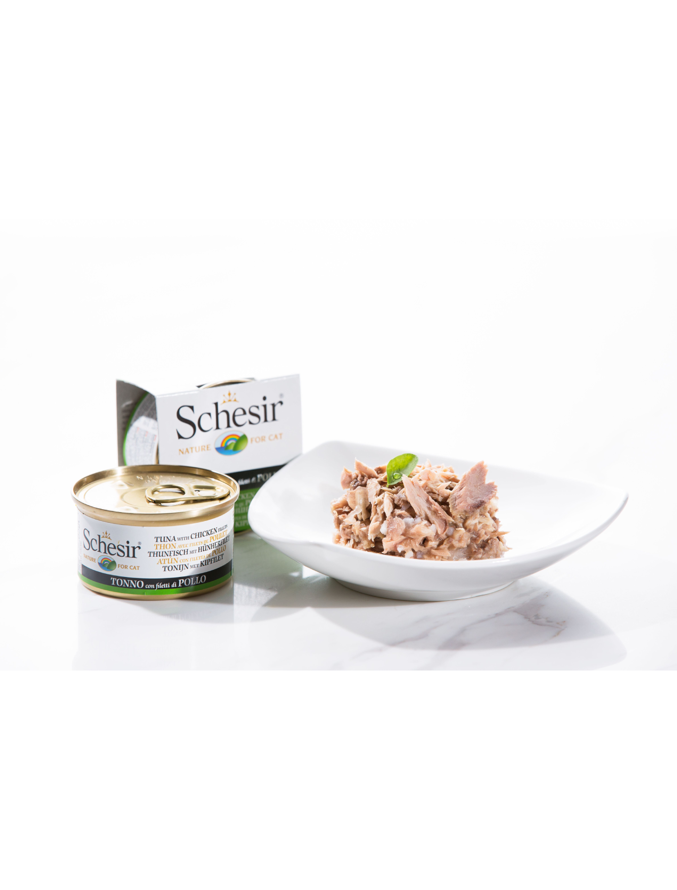Schesir Cat Complete Nutrition Canned 85g Tuna with Chicken in Jelly Wet Cat Food image 2