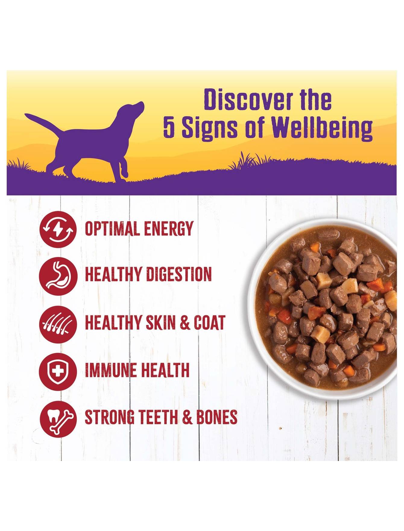 Wellness Stew Beef with Carrots & Potatoes Wet Dog Food 354g image 3