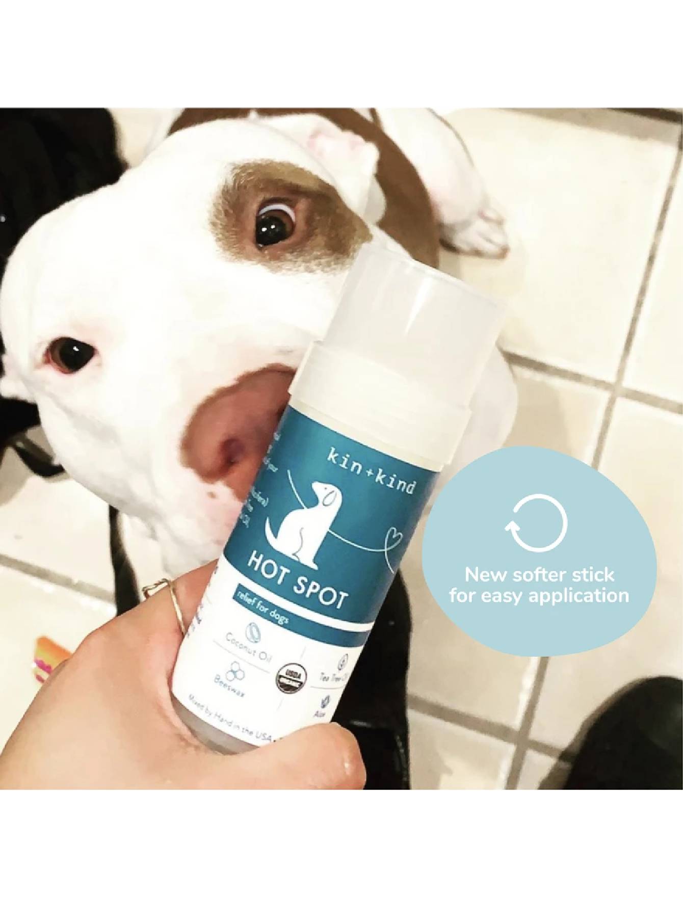 Kin+Kind 65ml Hot Spot Relief Stick for Dogs image 4