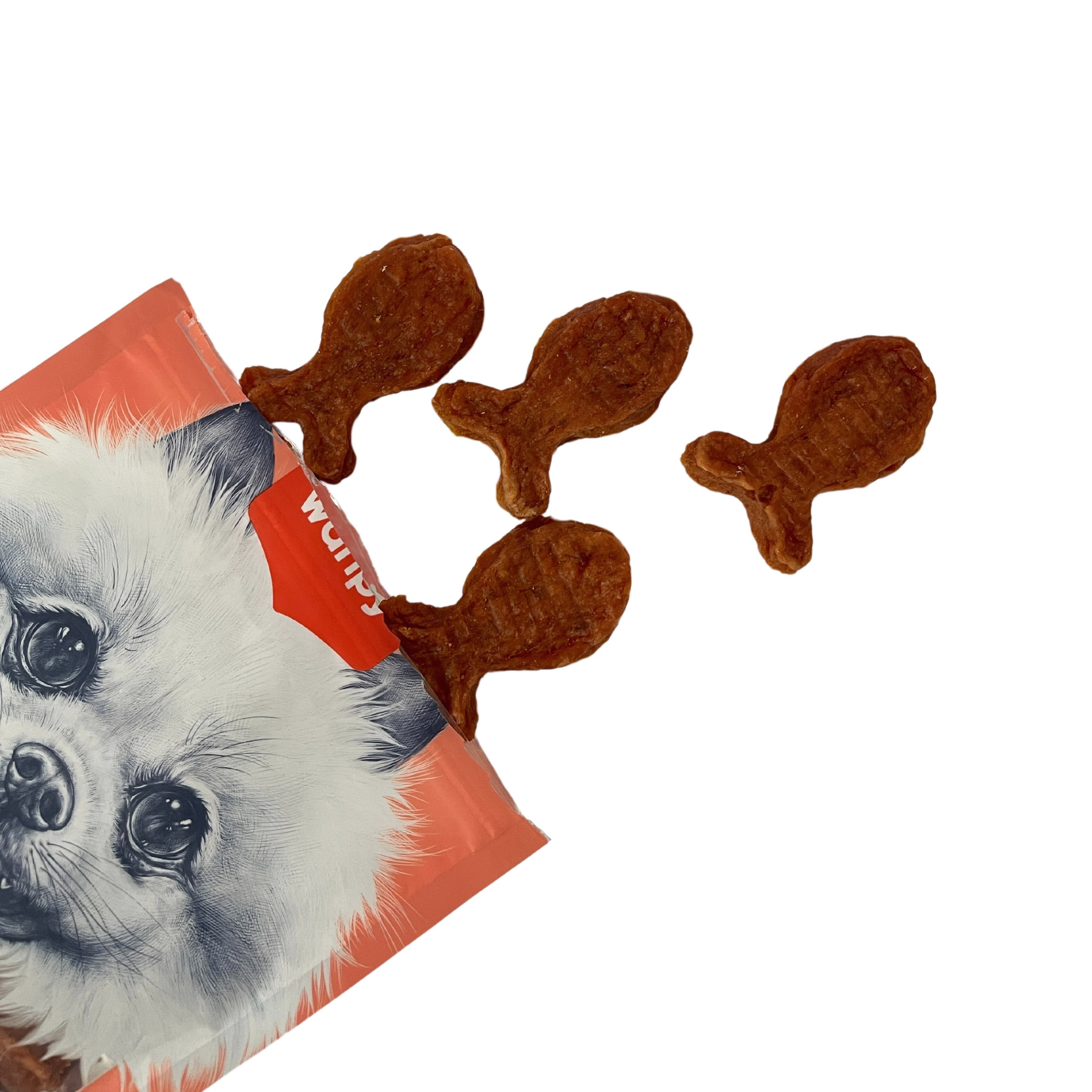 Wanpy Oven-Roasted Salmon Fish Shape Bites 100g image 2