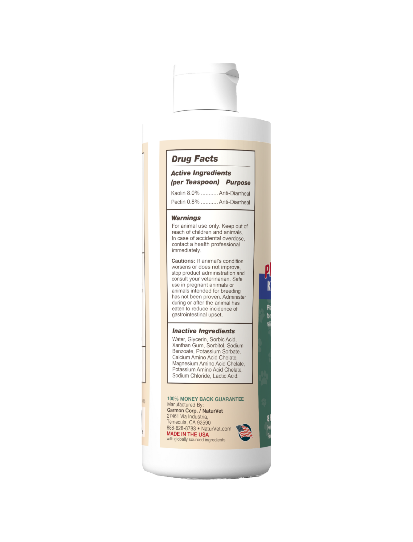 NaturVet Anti-Diarrhea Liquid for Dogs & Cats 237ml image 2