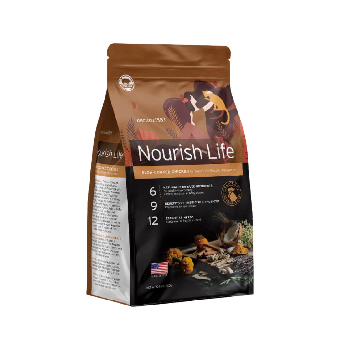 Nurture Pro Cat Nourish Life Slow-cooked Chicken For Mature Cat/Weight Management Dry Cat Food image 2
